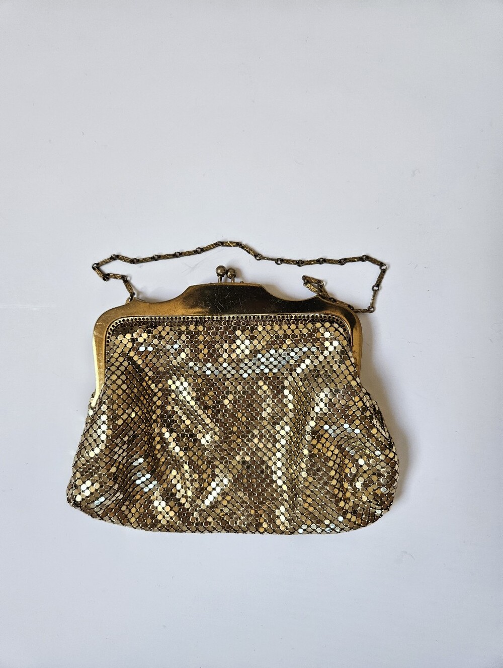 Vintage gold mesh purse by Whiting & Davis